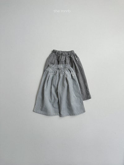 MiniRobe09｜(70-110) 格紋直筒長褲13