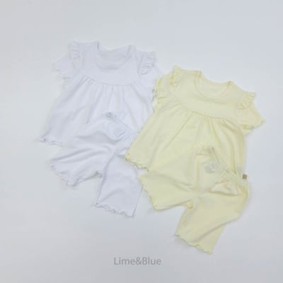 LIME&BLUE23｜(80-118cm)  優格木耳邊套裝4