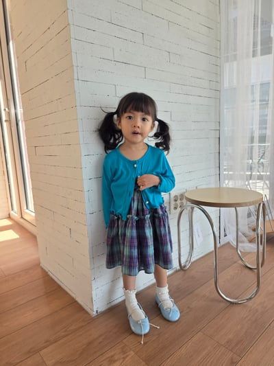 Color26｜(75-115cm) 捲邊開襟外套3