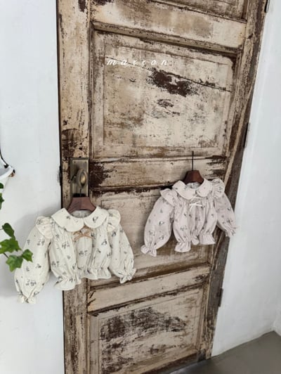 Marron 36｜(1y-6y) 法式小兔印花縮口襯衫11