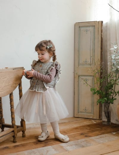 FLO19｜(75-135cm) 3色夢幻薄紗內搭褲裙17