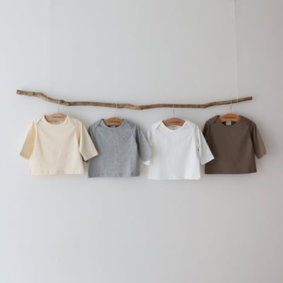 LEMONADE17｜(55cm-85cm) 4色素面棉質上衣1