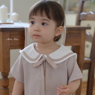 bebe nine22  (65cm-115cm) 3色英倫學院風連身裙9