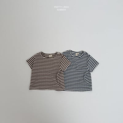 Lindo41｜(80-125) 條紋上衣1