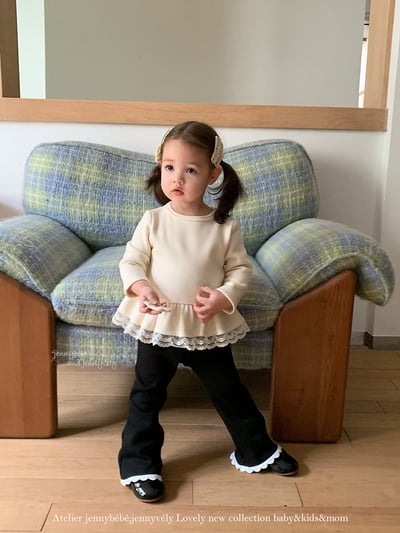 JE 660｜(80-110cm)  蕾絲荷葉邊上衣11