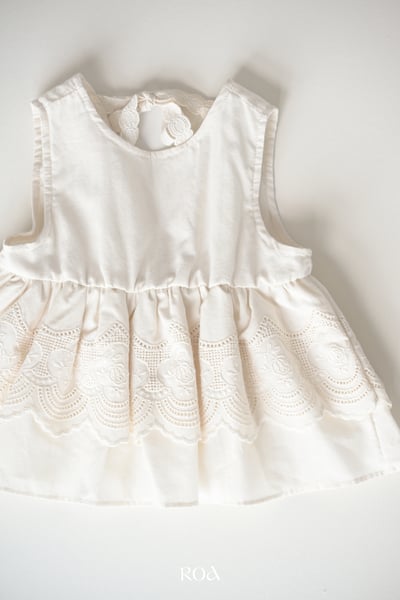 ROA07｜(6m-18m) 1色雕花荷葉背心13