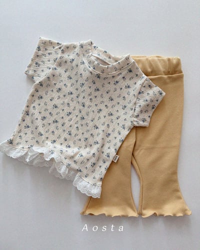 AOSTA25｜(6m-5y) 3款碎花蕾絲裙邊上衣14