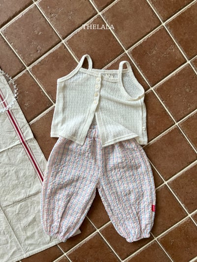 thelala28｜ (70-115) 透氣排釦細肩背心5