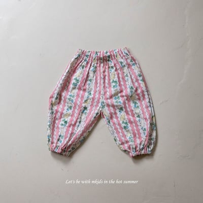 M-KIDS28｜(65-115cm) 印花縮口棉褲18