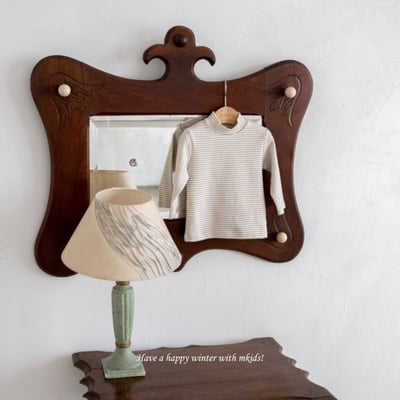 M-KIDS27｜(65-115cm) 2色立領內搭上衣6