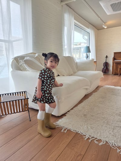 Color24｜(75-115cm) 愛心滿版印花套裝5