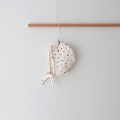 LEMONADE05｜(55cm-85cm) 2色滿版櫻桃/碎花包屁衣含帽子21