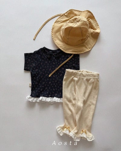 AOSTA39｜(6m-5y) 3款山茶花蕾絲邊褲15