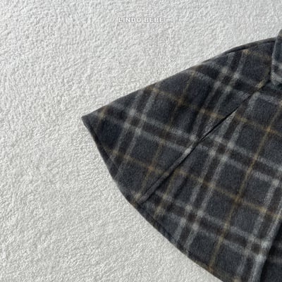 Lindo31｜(3m-18m) 學院格紋斗篷9