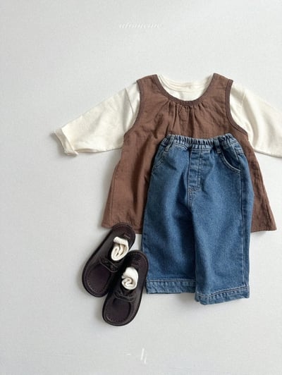 Atomeme30｜(70cm-110cm) 經典剪裁牛仔褲7