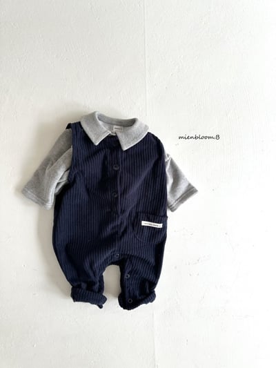 Bloom.b08｜(0m-24m) 燈芯絨刷毛連身褲11