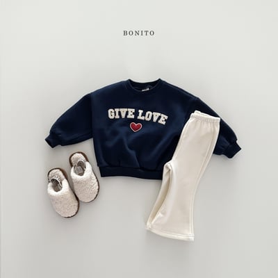 Bonito28｜(75cm-125cm) 素面內刷毛喇叭褲6