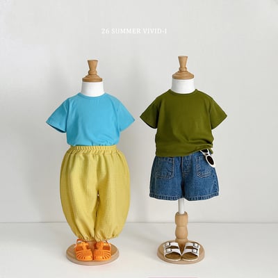vivid50｜(78cm-125cm) 3款圓領淺色羅紋上衣5
