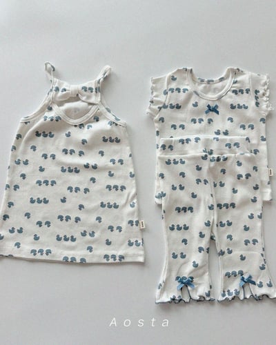 AOSTA45｜(6m-5y) 4款羅紋緞帶木耳邊上衣23