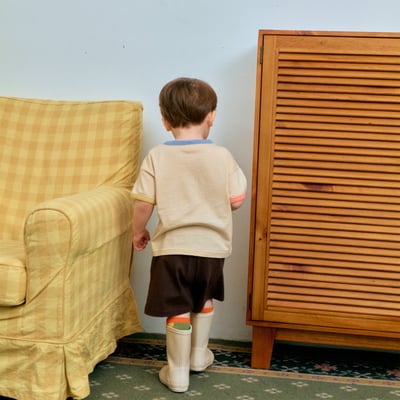 1st blue11｜(~93-118cm) 條紋口袋短褲6