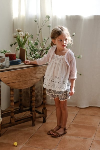 FLO10｜(75-140) 花邊鏤空細肩衣2