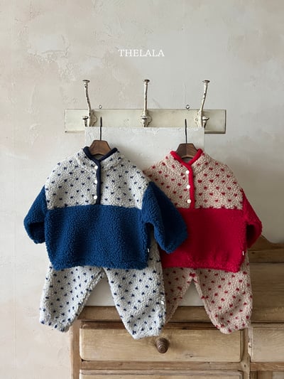 thelala41｜ (1y-6y) 波點撞色毛毛上衣8