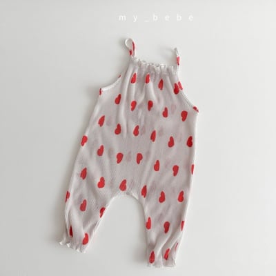 my_bebe18｜(80-110cm) 褶皺細肩連身褲16