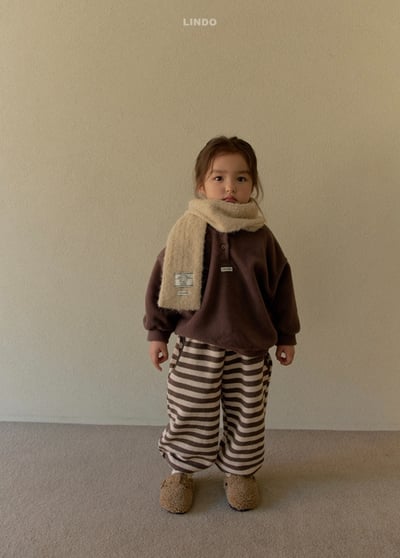 Lindo61｜(80cm-125cm) 條紋束口褲16