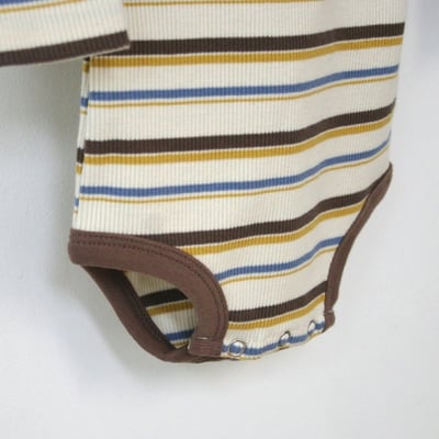 LEMONADE33｜(55cm-85cm) 2色雙條紋包屁衣含帽子20