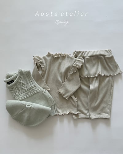 AOSTA29｜(6m-5y) 捲邊裙襬長褲21