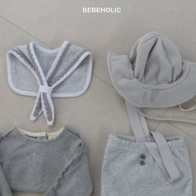 Bebe holic43｜(3m-18m) 滾邊領結+吊帶包屁褲6