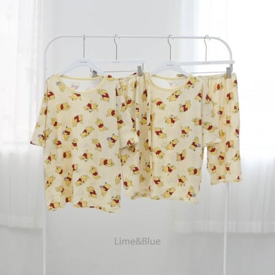 LIME&BLUE02｜(55-118cm MOM )  迪士尼親子居家服18