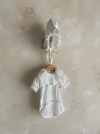 Anne Shirley37｜(3m-22m) 2色浪漫蕾絲設計包屁衣4