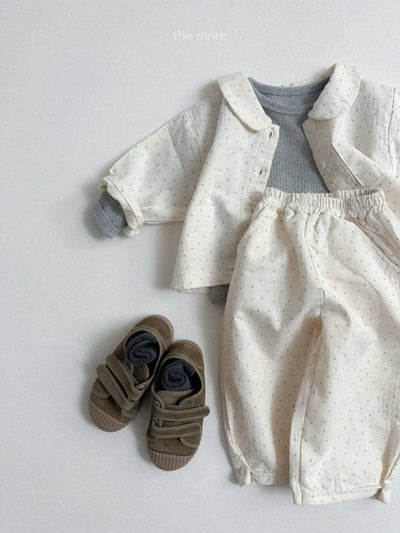 MiniRobe22｜(70-110) 棉質開扣印花長褲17