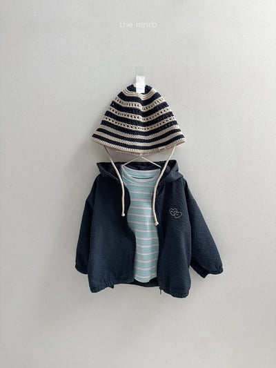 MiniRobe19｜(70-110) 波紋愛心連帽外套13