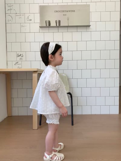 JE40｜(80-120cm) 刺繡小花套裝6