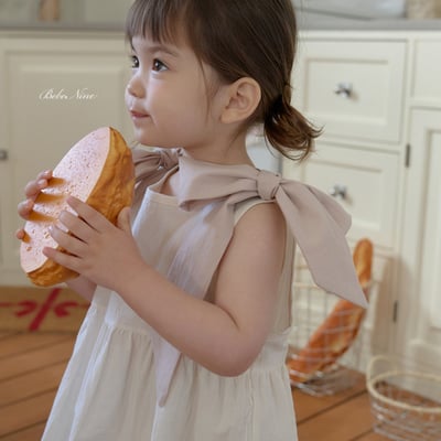 bebe nine43  (65cm-115cm) 2色綁帶蝴蝶結上衣12