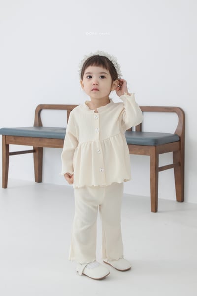 bebe nine10  (65-115) 2色蝴蝶結鈕扣套裝1