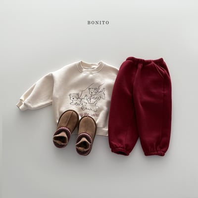 Bonito12｜(75cm-125cm) 小狗印花休閒上衣12