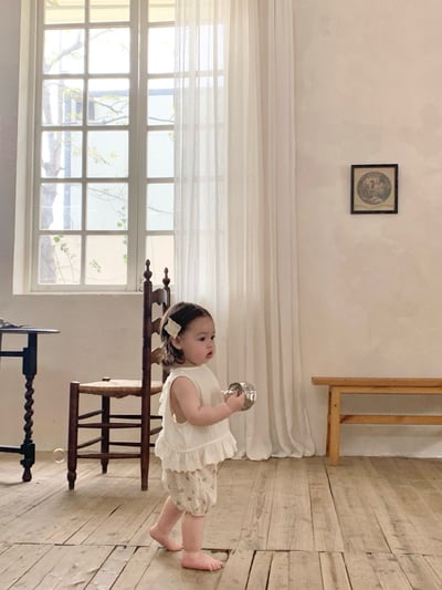 JE39｜(73-100cm) 花邊背心碎花短褲套裝3