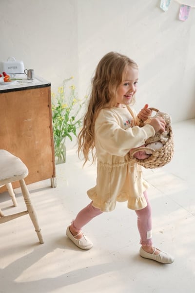 FLO11｜(75-140) 2色愛心碎花布洋裝9