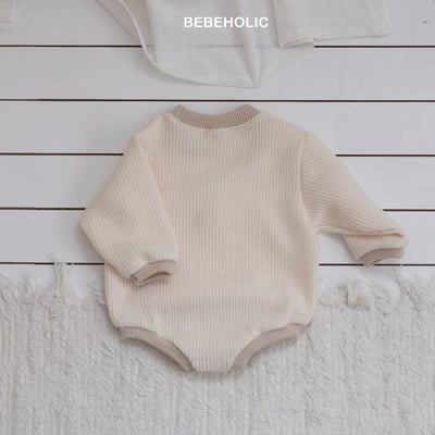 Bebe holic45｜(3m-18m) 彩虹微起毛包屁衣14