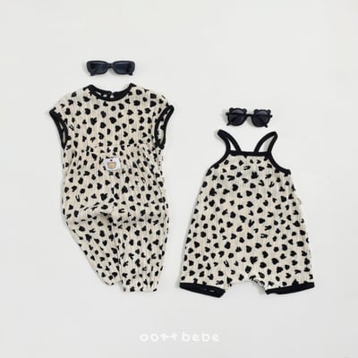 Oottbebe07｜(0m-12m  1y-7y  MOM)  小豹紋親子裝12