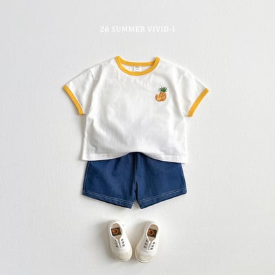 vivid24｜(78cm-125cm) 3款水果刺繡運動套裝14