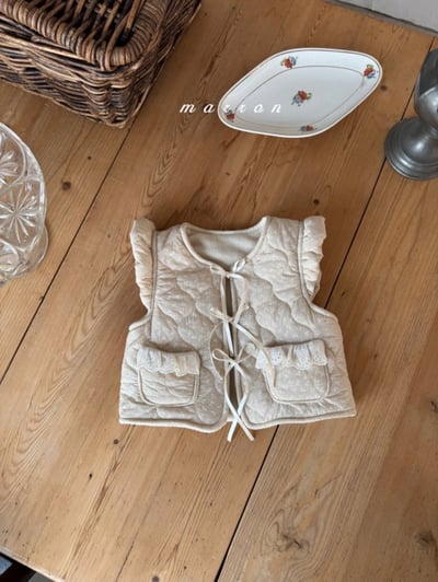 Marron 13｜(1y-6y) 絎縫夾層棉碎花背心2