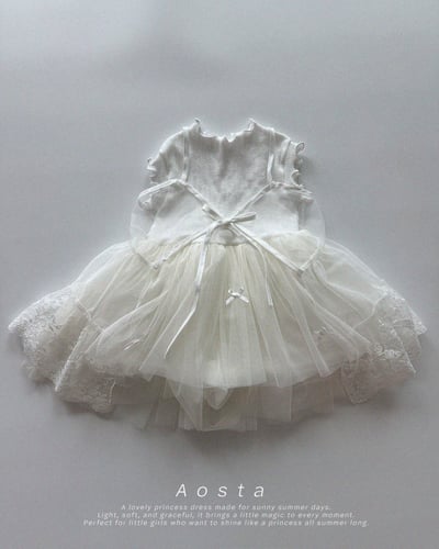 AOSTA65｜(6m-5y) 3款山茶花蕾絲連身裙21