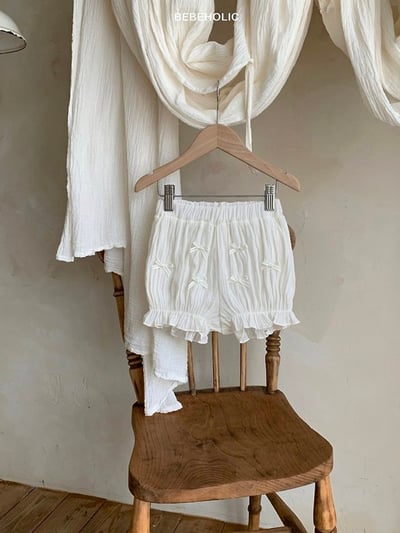 Bebe holic12｜(3m-18m) 蝴蝶結鬆緊褲7