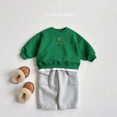 vivid84｜(78cm-125cm) 刺繡聖誕印花休閒上衣6