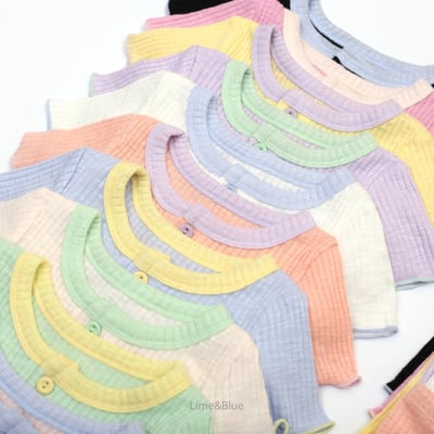 LIME&BLUE10｜(80-118cm)  馬卡龍居家服3