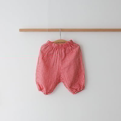 LEMONADE18｜(55cm-85cm) 4色格紋束口褲8